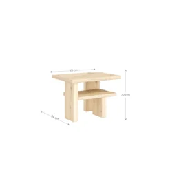 Table de chevet bois massif scandinave JAPAN