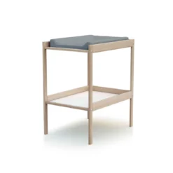 Table à langer bébé en bois avec étagère de rangement 50x70