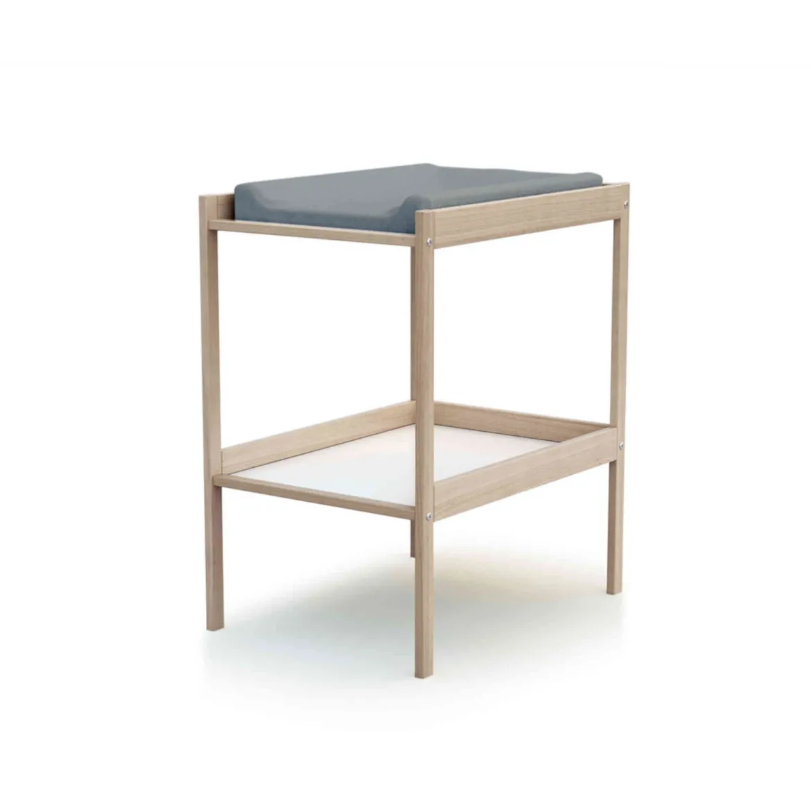 Table à langer bébé en bois avec étagère de rangement 50x70