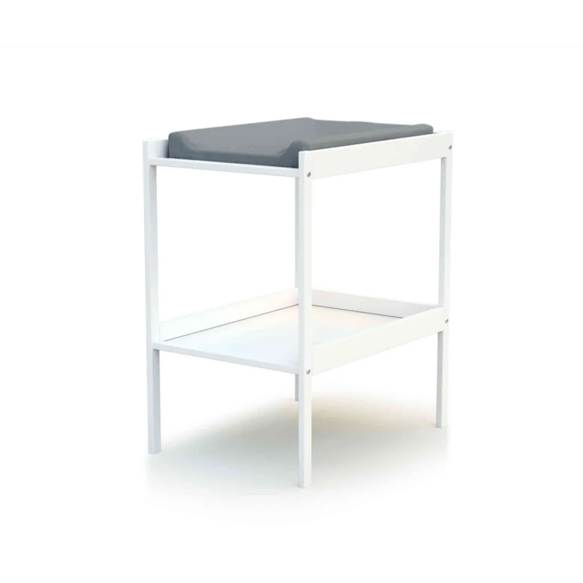 Table à langer bébé en bois avec étagère de rangement 50x70