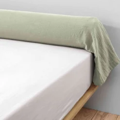 Taie de traversin double gaze de coton Terre de Nuit