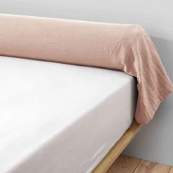 Taie de traversin double gaze de coton Terre de Nuit