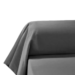 Taie de traversin flanelle anthracite