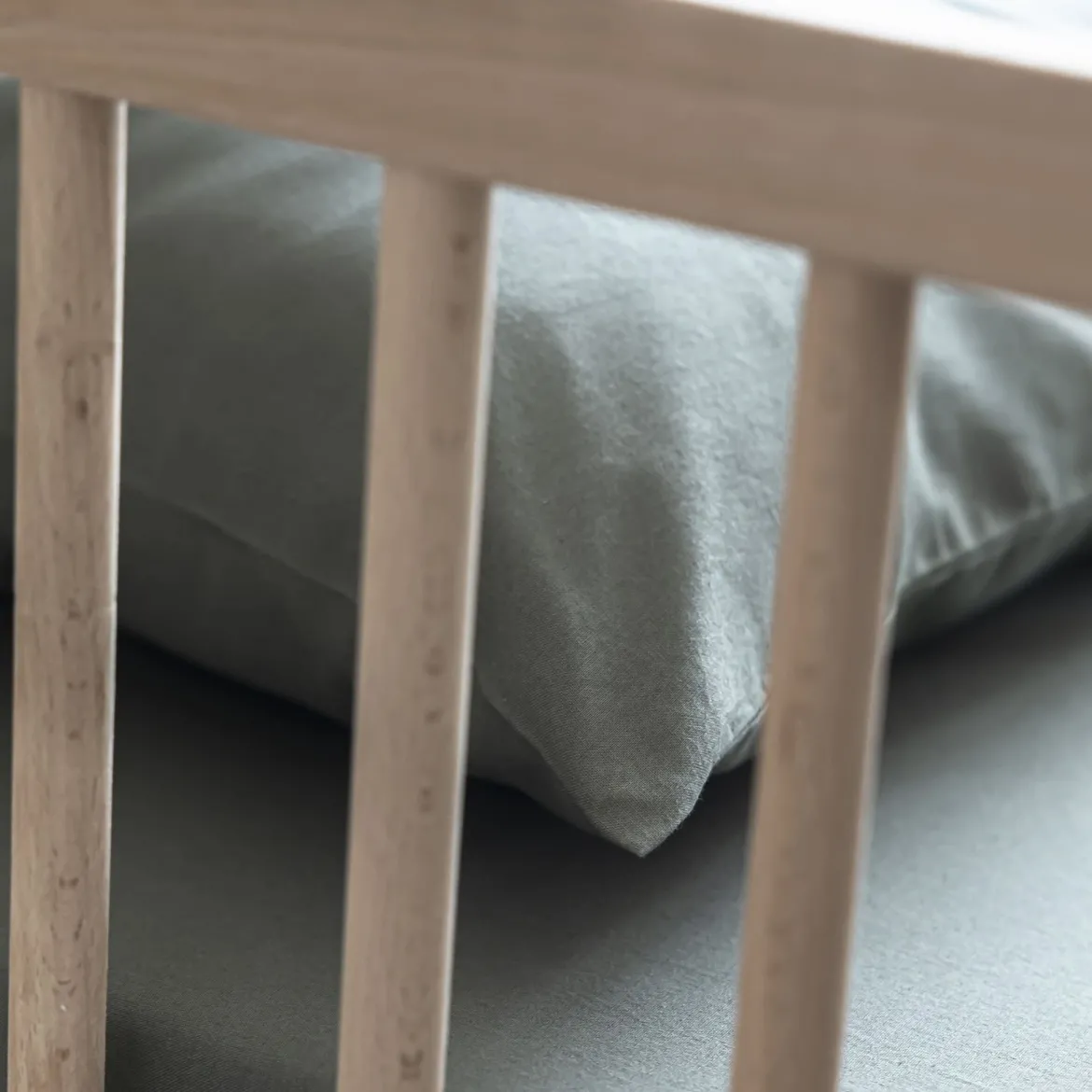 Taie d'oreiller bébé coton lavé 40x60 - SOMEO