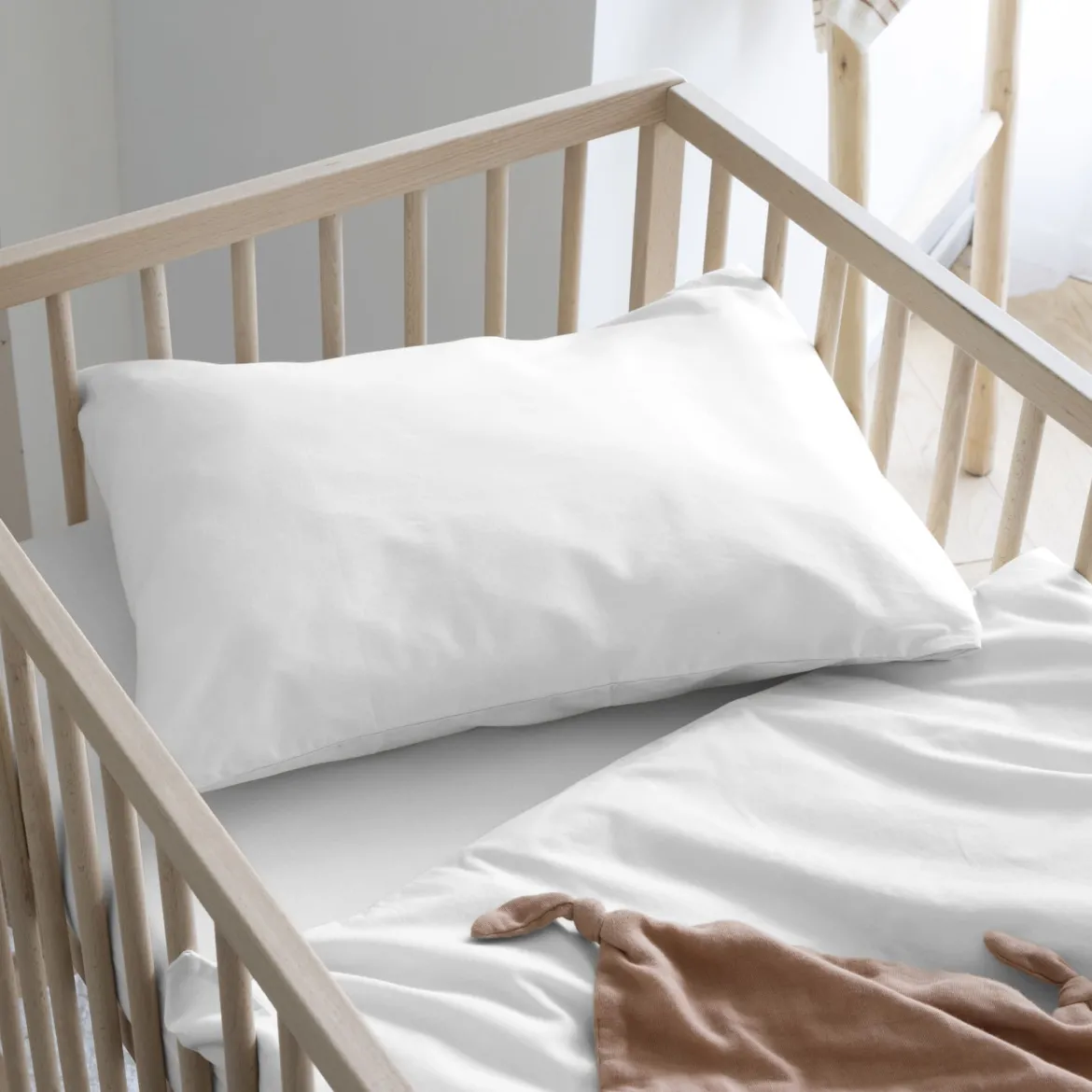 Taie d'oreiller bébé coton lavé 40x60 - SOMEO