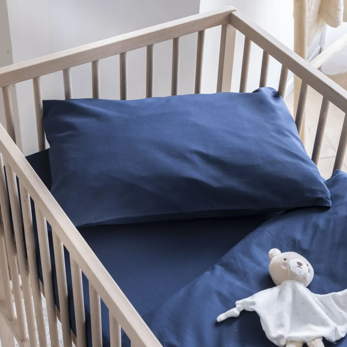 Taie d'oreiller bébé coton lavé 40x60 - SOMEO