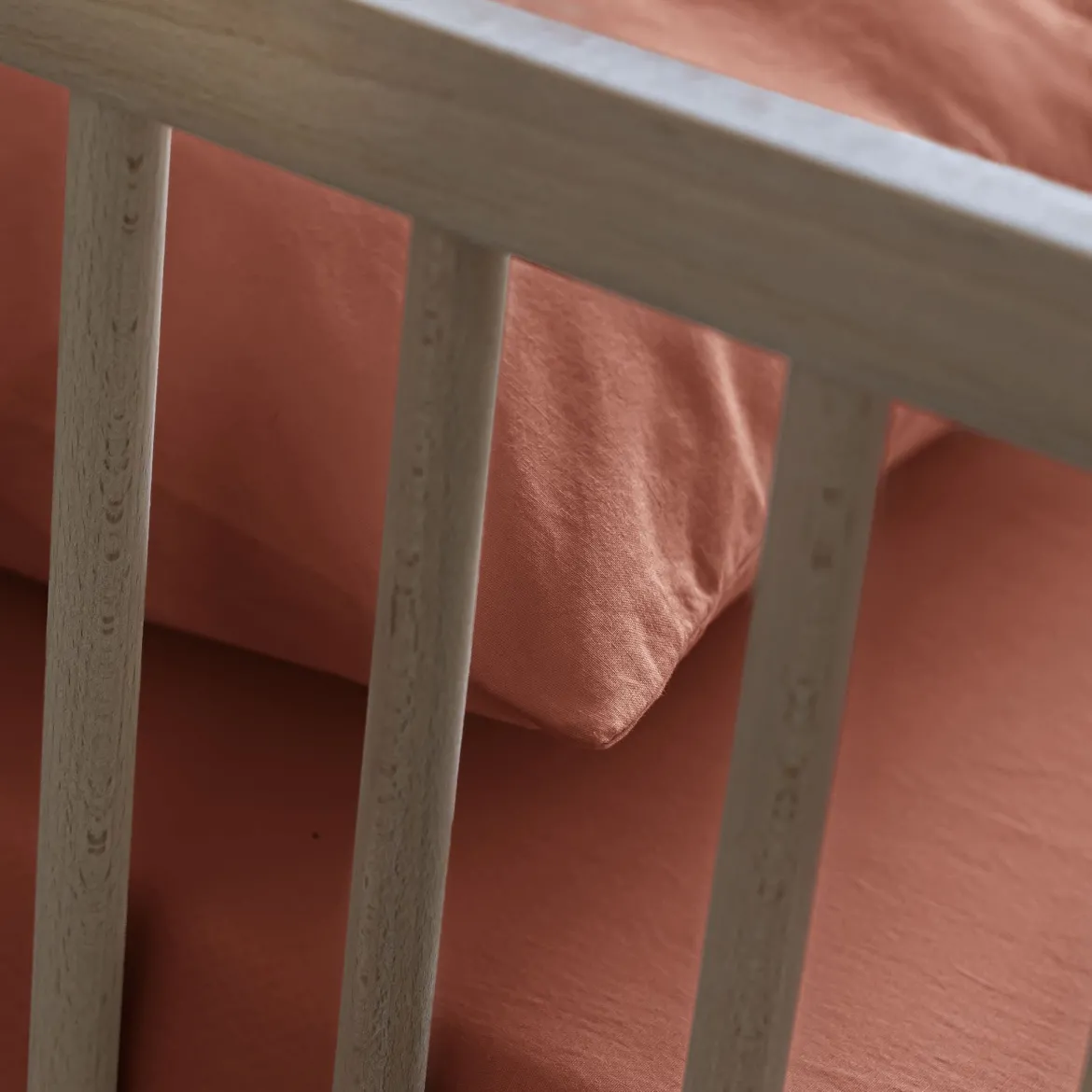 Taie d'oreiller bébé coton lavé 40x60 - SOMEO