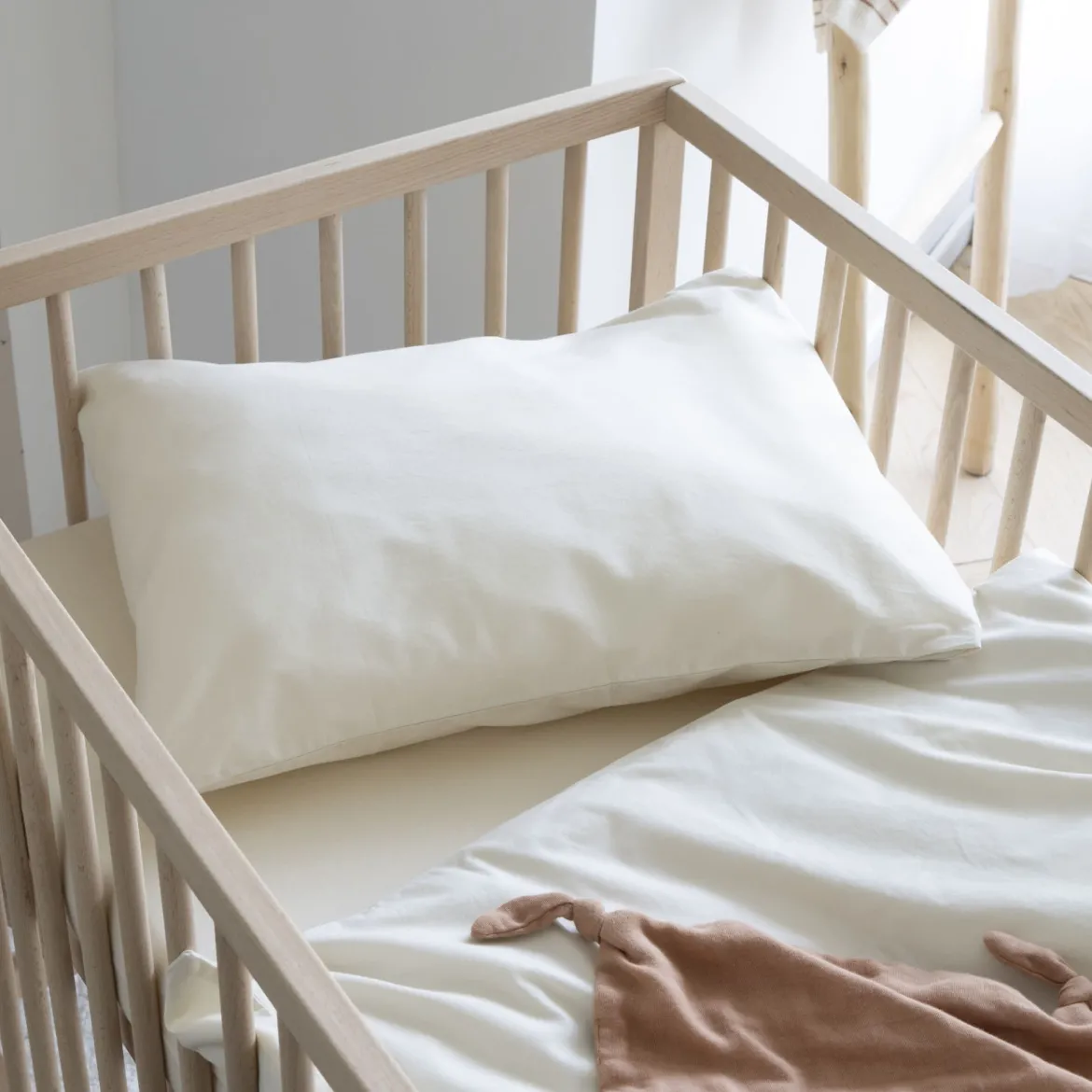 Taie d'oreiller bébé coton lavé 40x60 - SOMEO