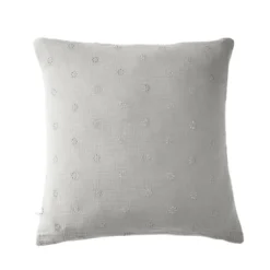 Taie d'oreiller brodée double gaze de coton