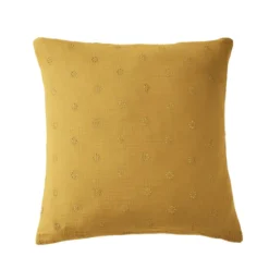 Taie d'oreiller brodée double gaze de coton