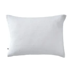 Taie d'oreiller brodée double gaze de coton