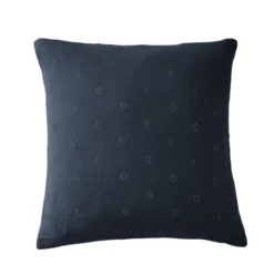 Taie d'oreiller brodée double gaze de coton