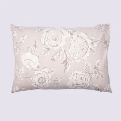 Taie d'oreiller coton à fleurs Terre de Nuit Bucolique