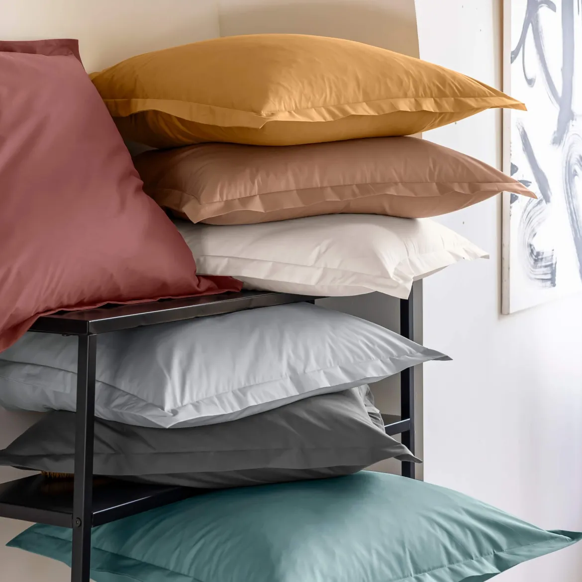 Taie d'oreiller coton percale - SOMEO