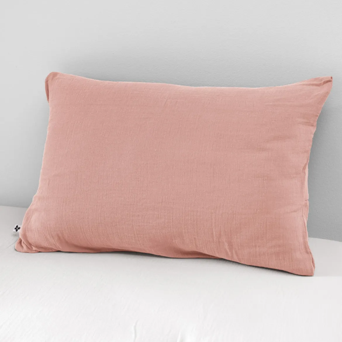 Taie d'oreiller double gaze de coton