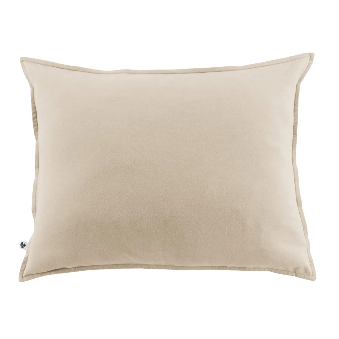 Taie d'oreiller flanelle beige