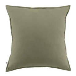 Taie d'oreiller flanelle kaki