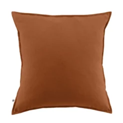 Taie d'oreiller flanelle orange