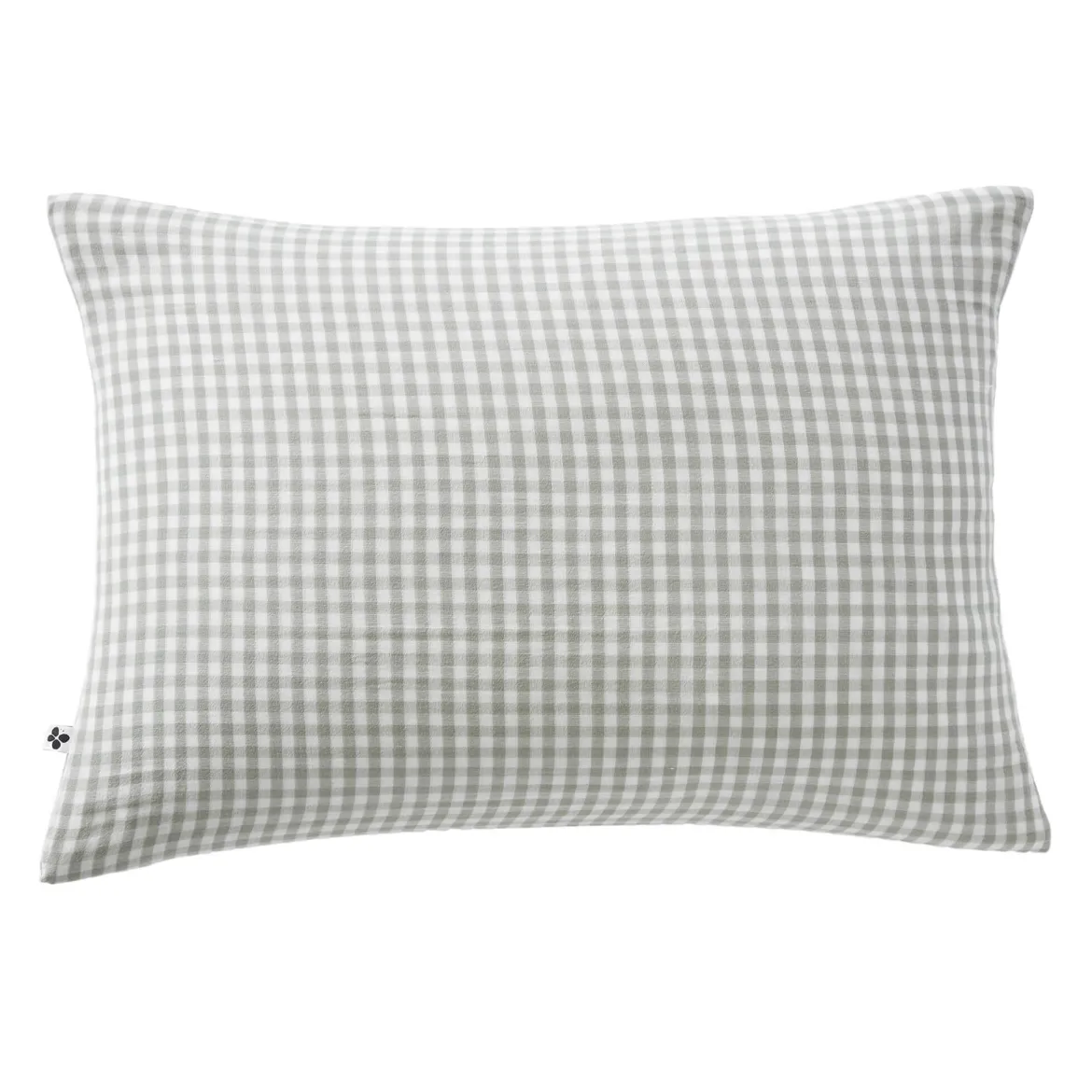 Taie d'oreiller gaze de coton imprimé vichy