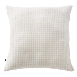 Taie d'oreiller gaze de coton imprimé vichy