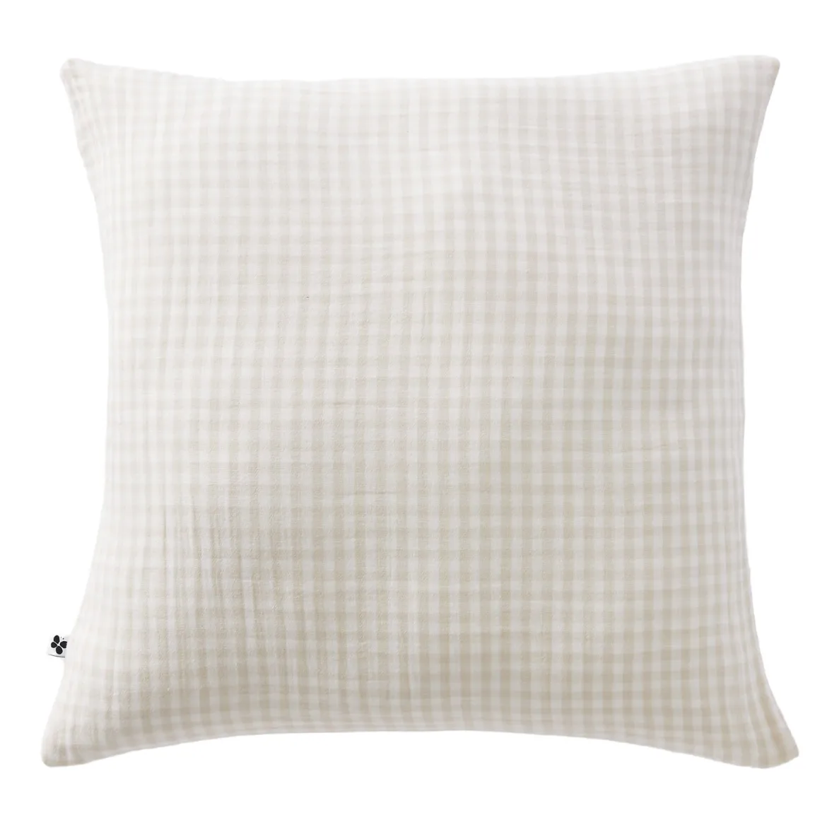 Taie d'oreiller gaze de coton imprimé vichy
