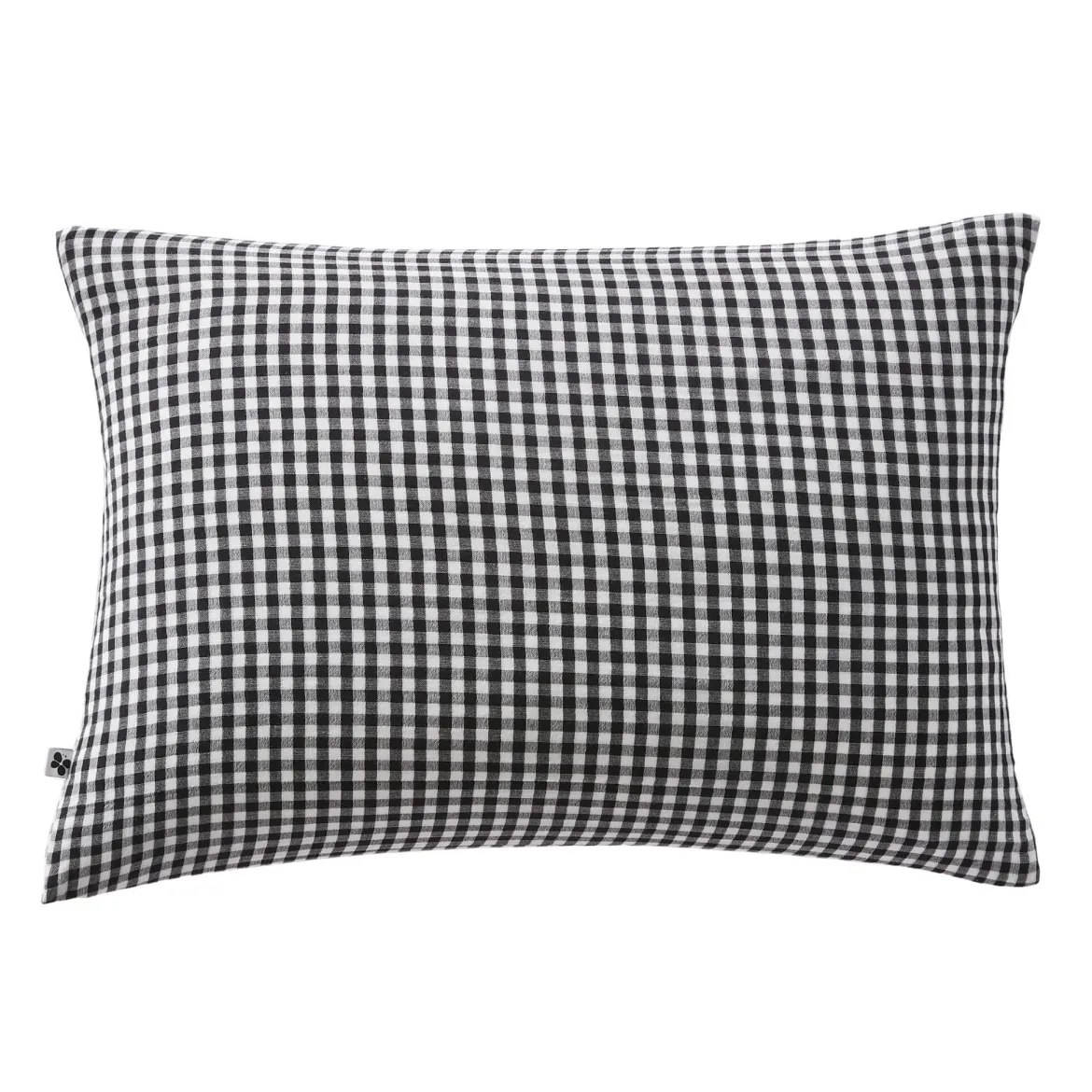 Taie d'oreiller gaze de coton imprimé vichy