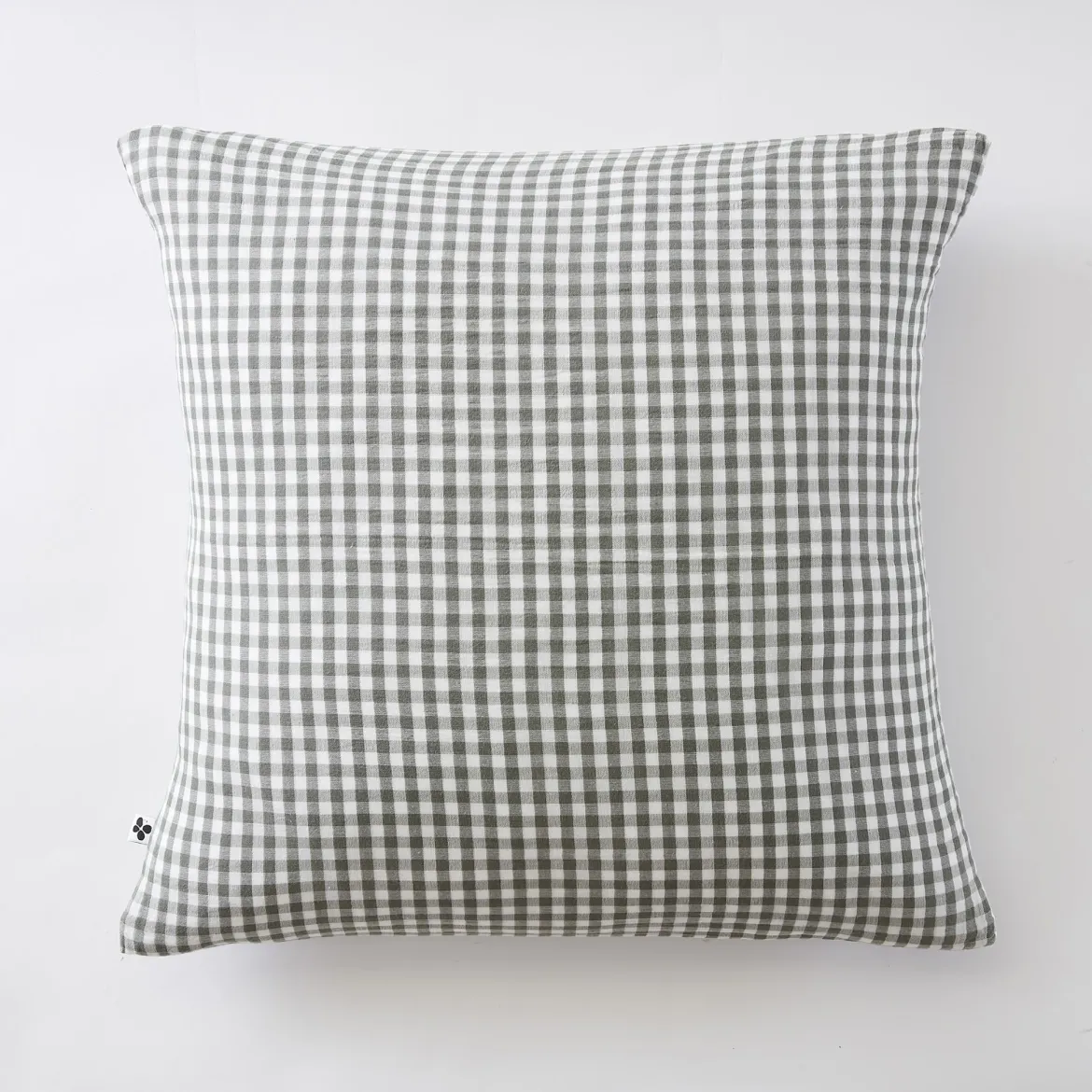 Taie d'oreiller gaze de coton imprimé vichy