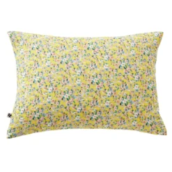 Taie d'oreiller gaze de coton imprimé floral