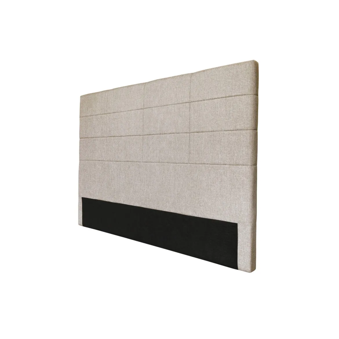 Tête de lit déco aspect quadrillé beige