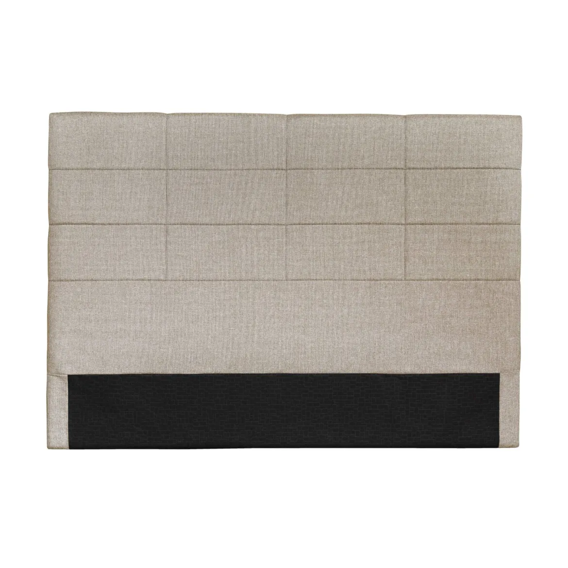 Tête de lit déco aspect quadrillé beige