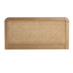 Tête de lit SMOOTHCLOUD en cannage et bois naturel