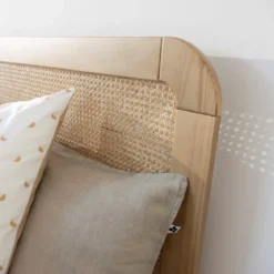 Tête de lit SMOOTHCLOUD en cannage et bois naturel