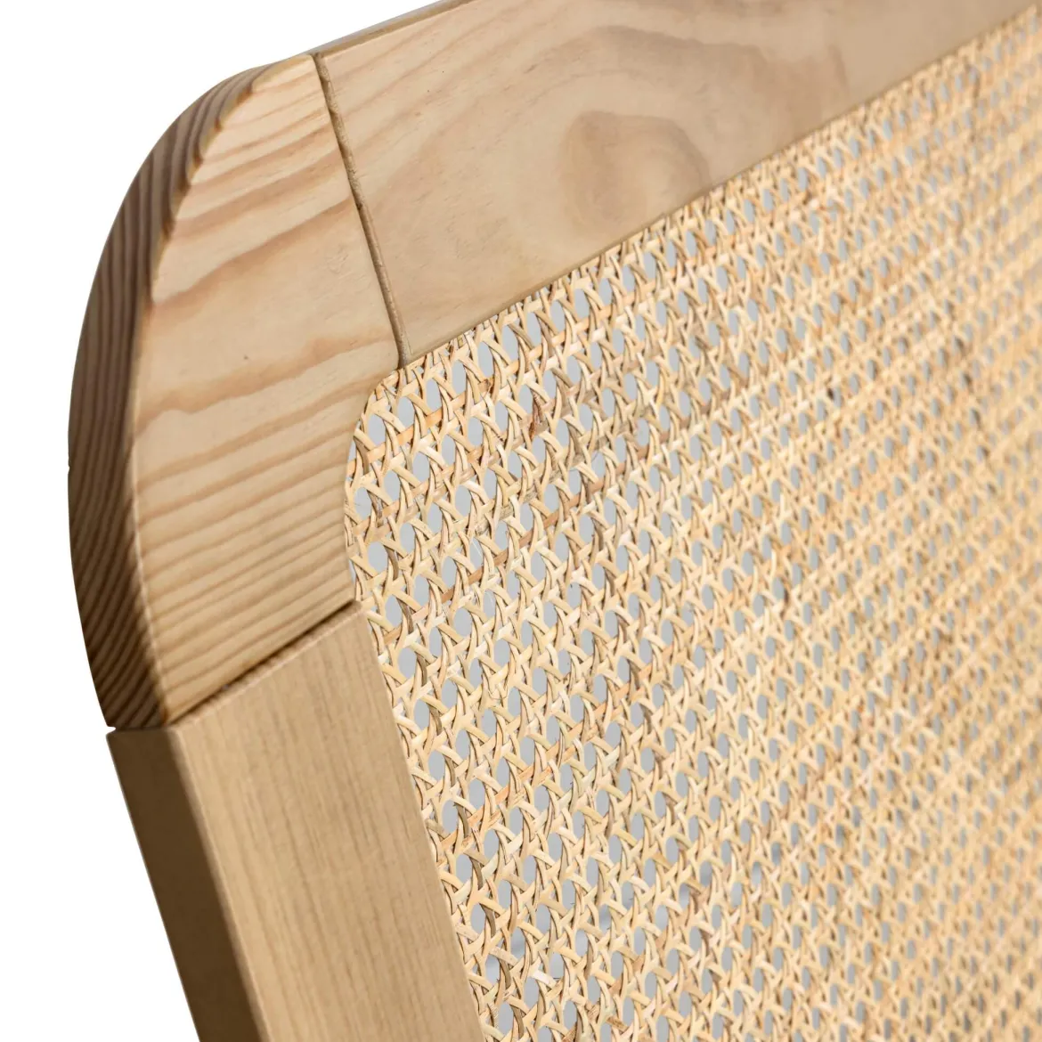Tête de lit SMOOTHCLOUD en cannage et bois naturel
